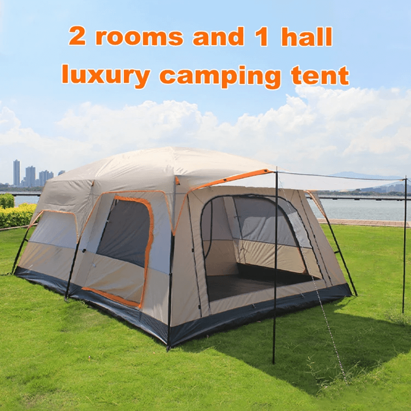 CAMPBLOOM - Large Space Camping Tent PU >3000mm 3-10 ppl