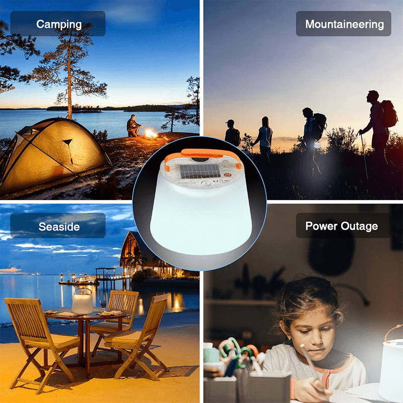 LUMINA - Lampe de camping solaire pliable avec haut-parleur