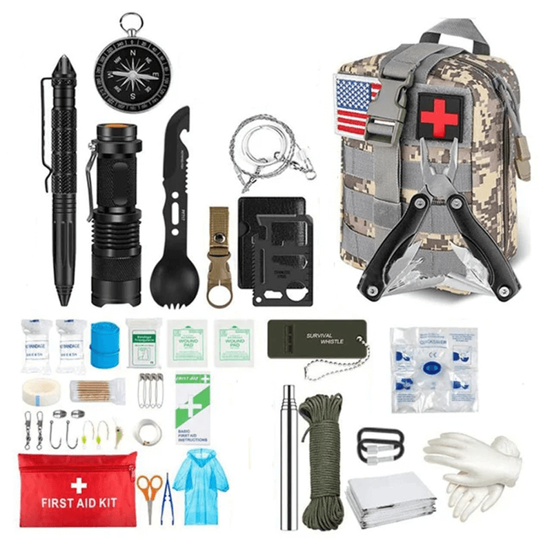 TIMBERKIT - Kit de survie et de premiers secours 35 outils