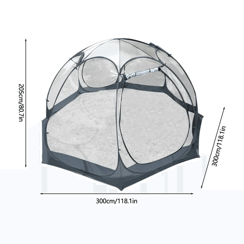 PEAKPETAL - Transparent Camping Dome Tent 4-8 Person