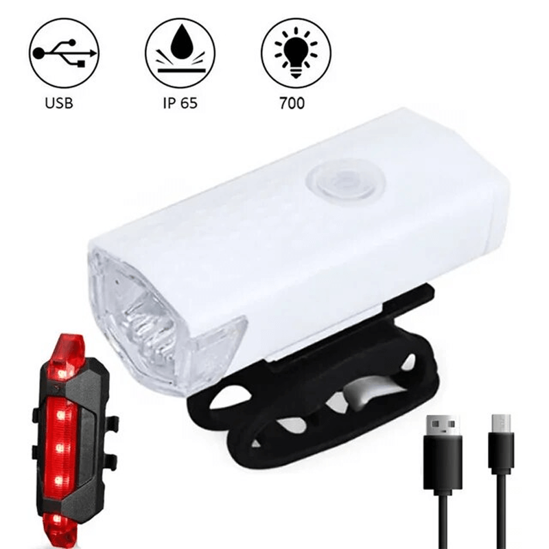 THRIVE - Kit de feux de vélo LED rechargeables par USB