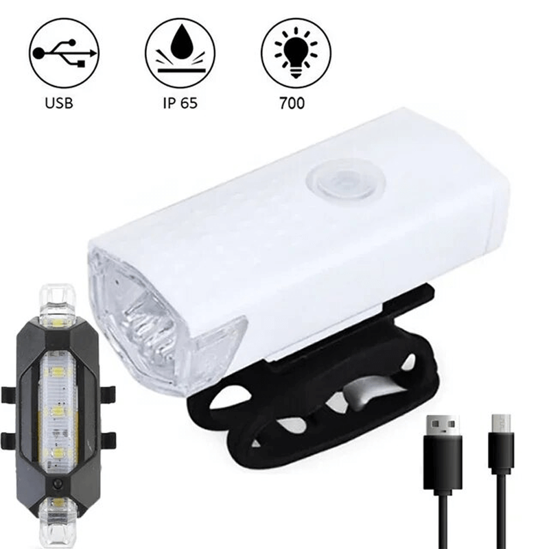 THRIVE - USB Rechargeable LED Bicycle Light Set