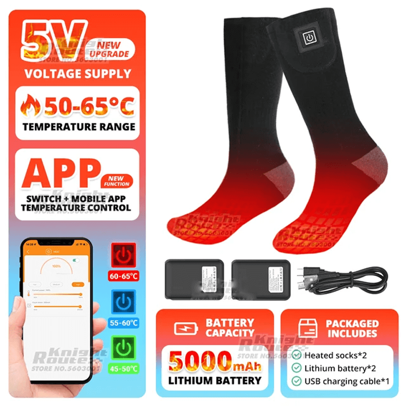 BLAZESOLE - 5000mAh Heated Socks With Smart APP