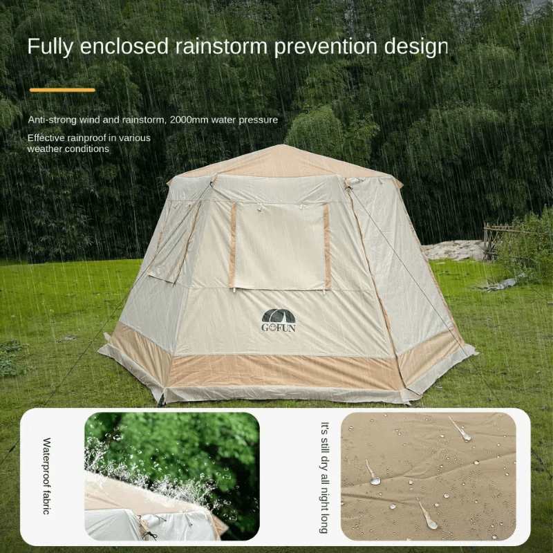 CANOPYGLIDE - Tente de camping extérieure PU 2000mm 4-6 ppl