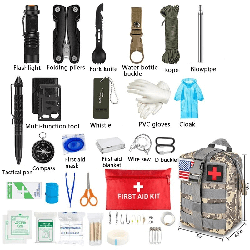 TIMBERKIT - Survival First Aid Kit 35 tools
