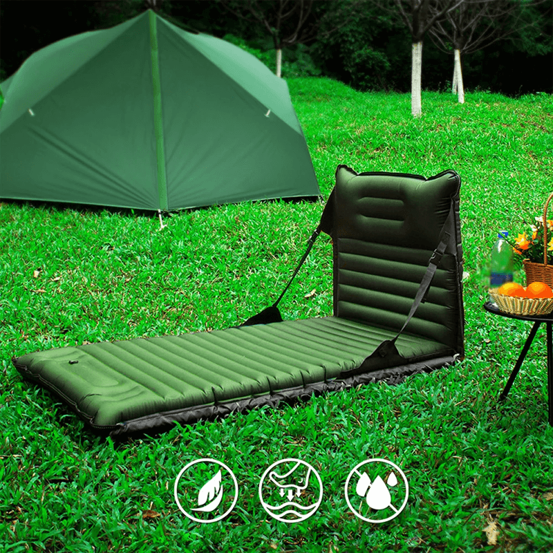TERRANAP - High Inflatable Camping Bed with Pillow