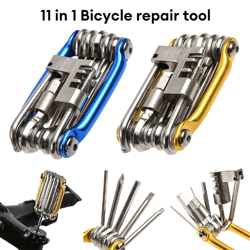 VORTEX - Kit multi-outils de réparation de vélo 11 en 1