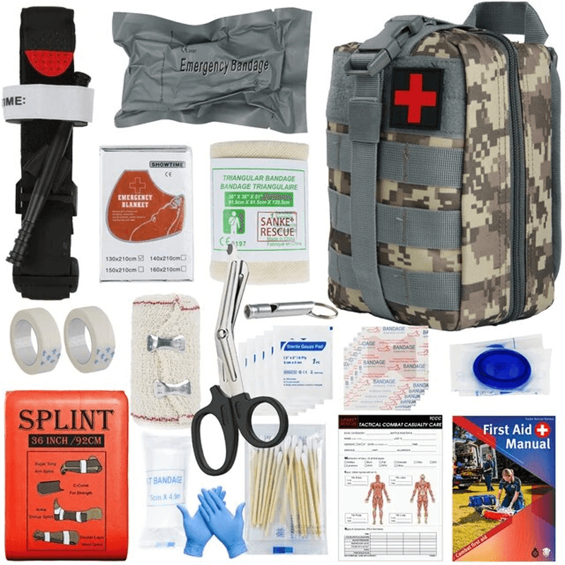 ECOMED - Overlevelseskit til førstehjælp med 18 værktøjer