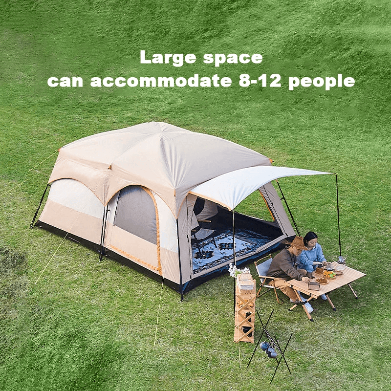 CAMPBLOOM - Large Space Camping Tent PU >3000mm 3-10 ppl