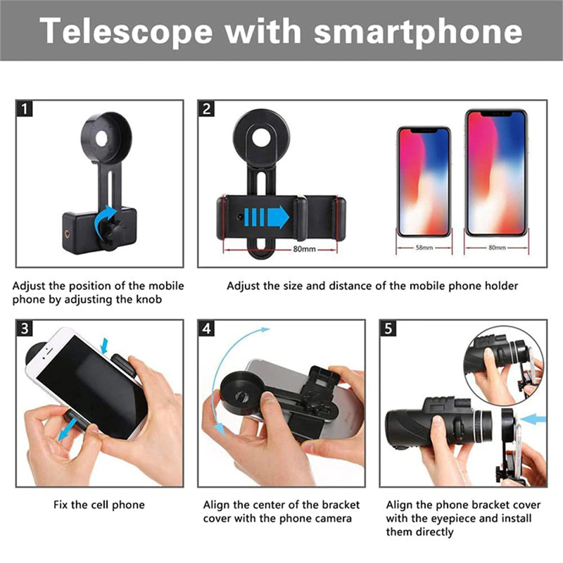 SOLOSCOPE - Monocular Telescope with Mobile adapter