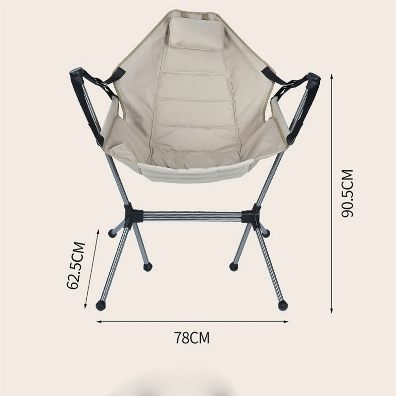 WOODLANDFOLD - Camping Foldable Rocking Chair