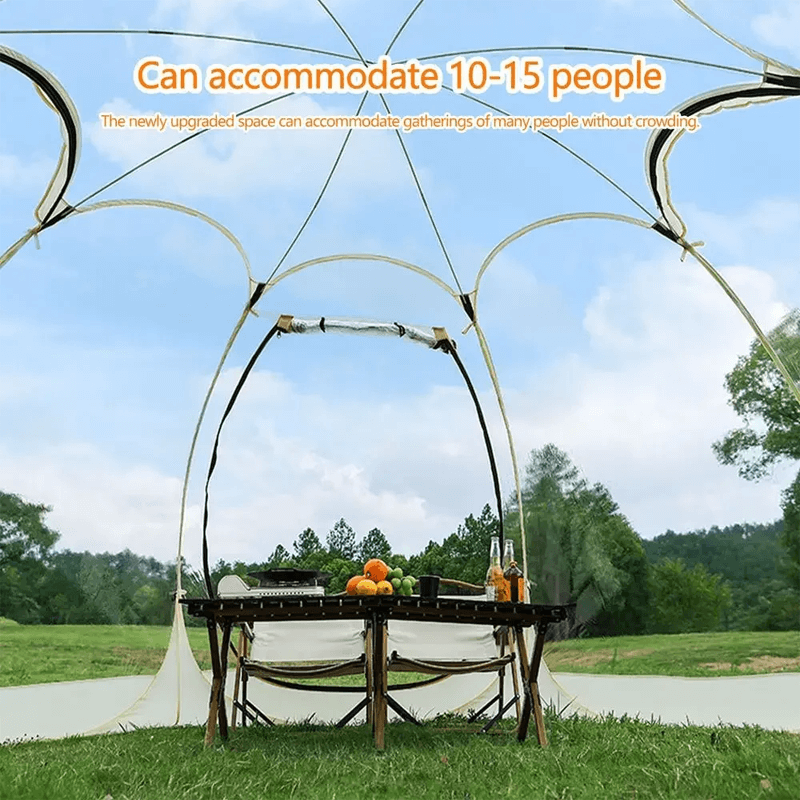 PEAKPETAL - Transparent Camping Dome Tent 4-8 Person