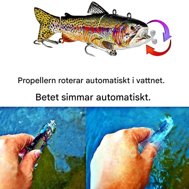 AquaBite – Self-tailing Electric Fishing Lure with LED and USB Charging | Smart Technology for More Efficient Fishing