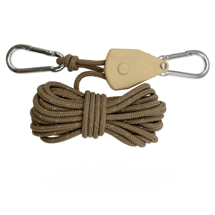 ReflectaCord – Reflective Tent Rope 5M with Adjustable Pulley for Camping