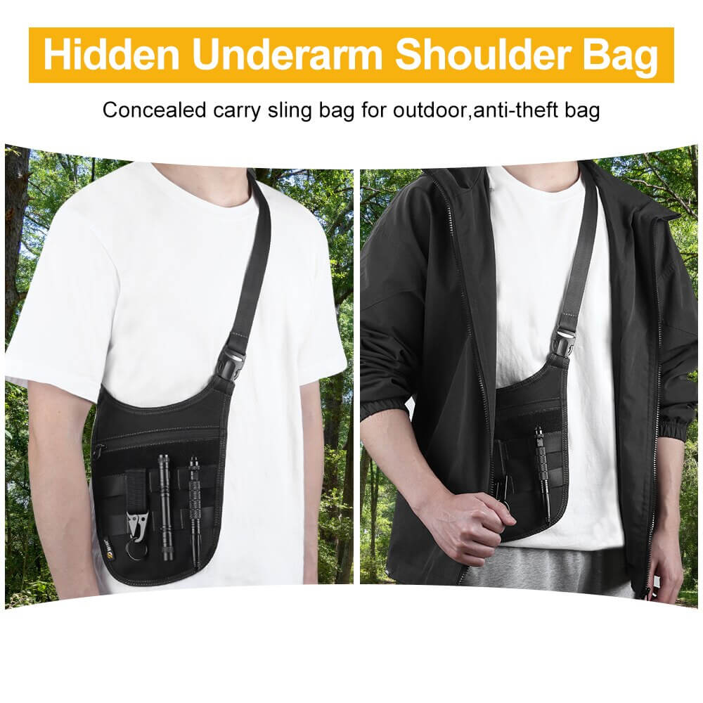 Anti-Theft Crossbody Bag, Mens Sling Bag
