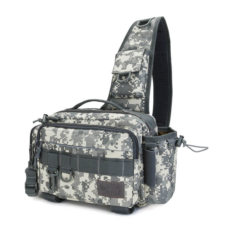 Outdoor Fishing Bag Portable Multifunctional Canvas Fishing Shoulder Bag  Pack Fishing Tackle Bag Fishing Lure Reel Bags Shoulder