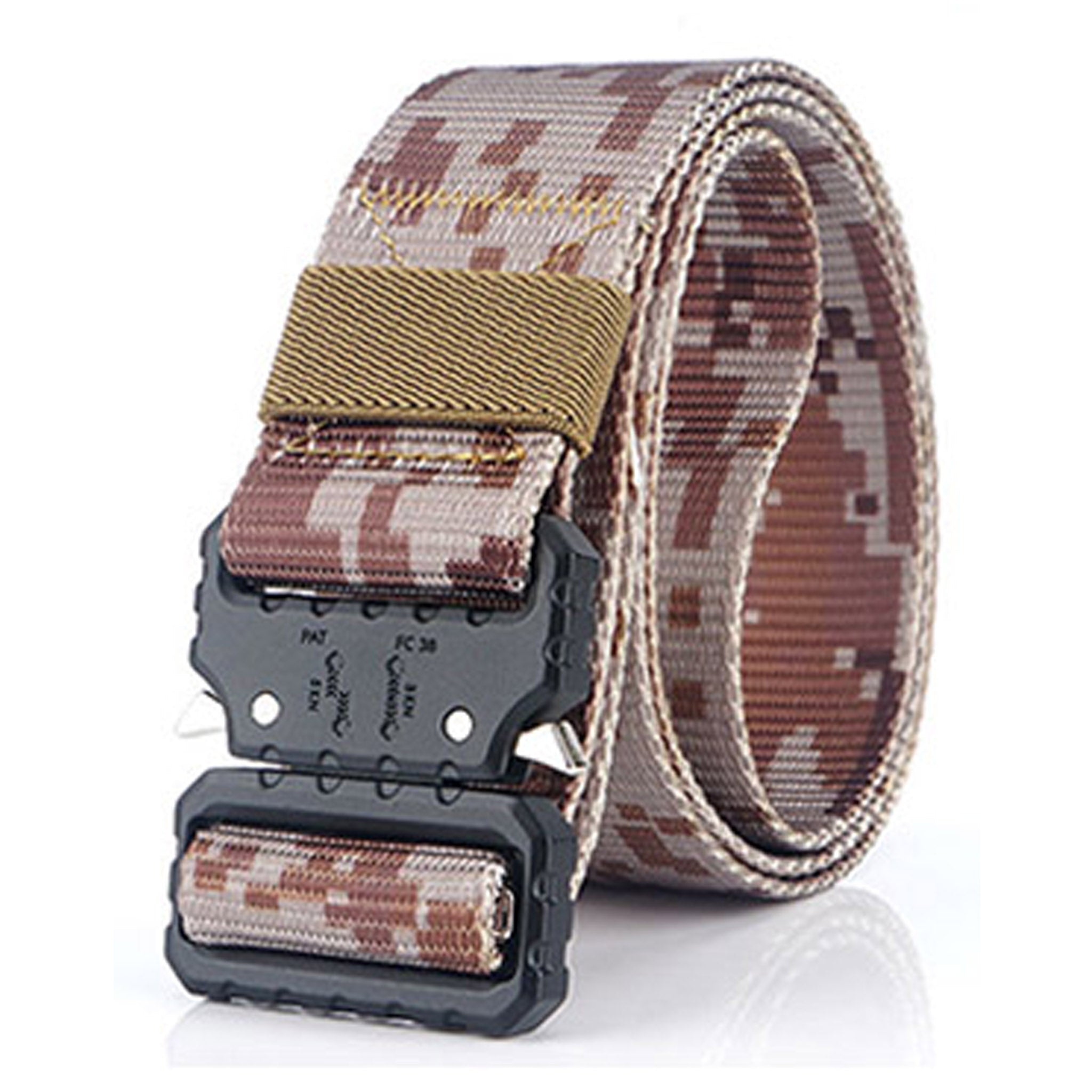 Wholesale Outdoor Heavy Duty Universal Nylon Adjustable Military Style  Tactical Waist Belt with Quick-Release Gear Clip Metal Buckle - China  Tactical Belt and Men Belt price