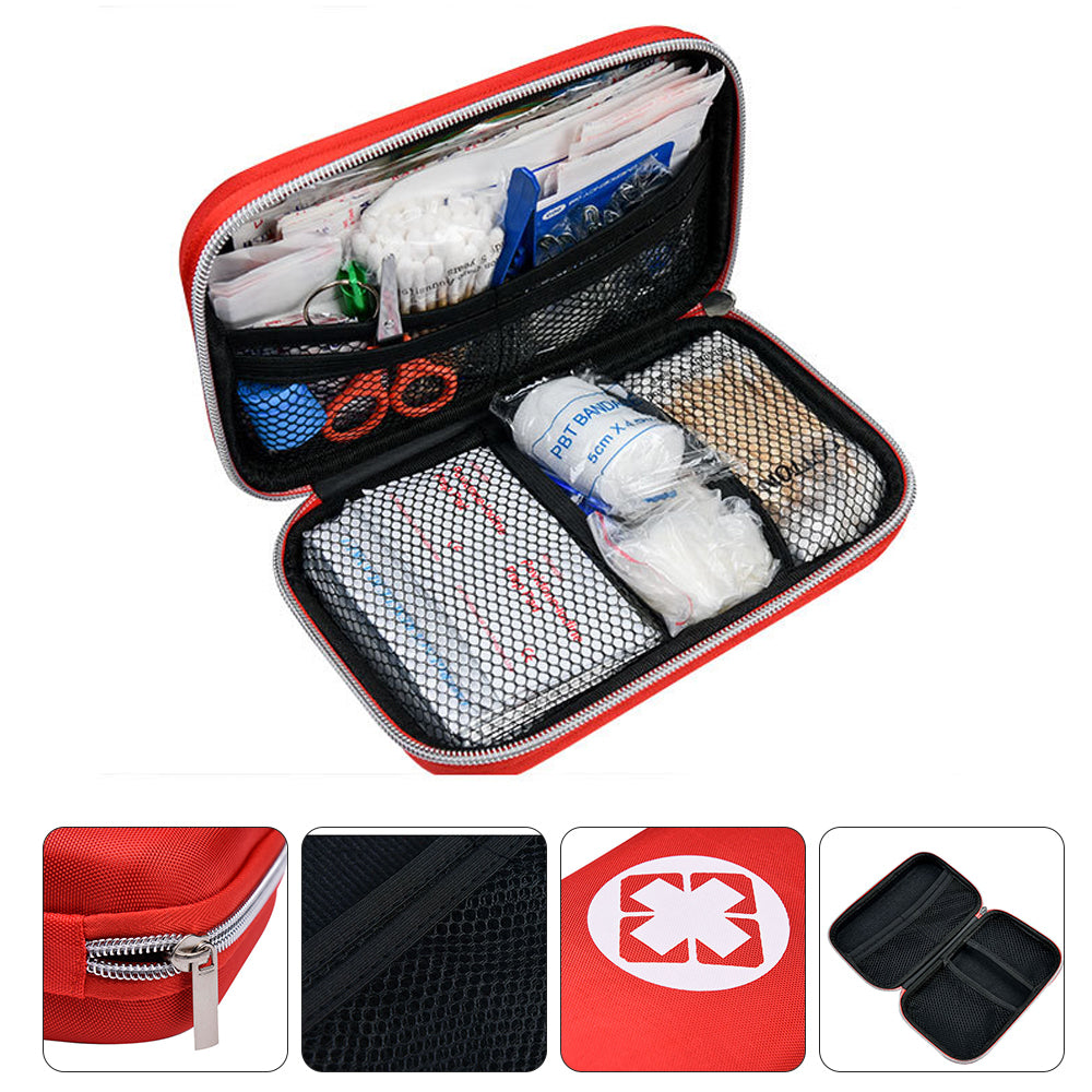 PUMICE - Emergency Survival Kit - Compass Nature, first aid kit, fishing gear, shelter. bug out bag, emergency kit for hiking, camping, outdoor survival. prepare yourself for emergency.