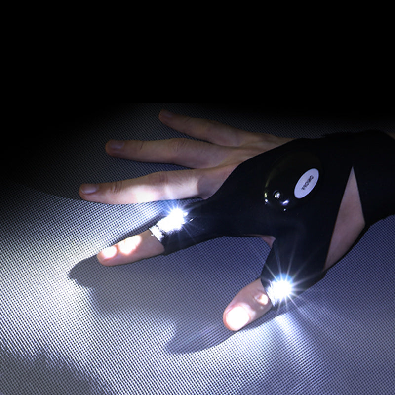 Callicarpa - Fingerless Glove | LED Light Gloves | flashlight