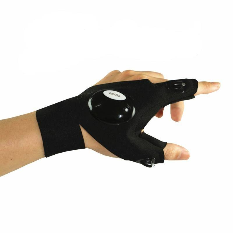 Callicarpa - Fingerless Glove | LED Light Gloves | flashlight