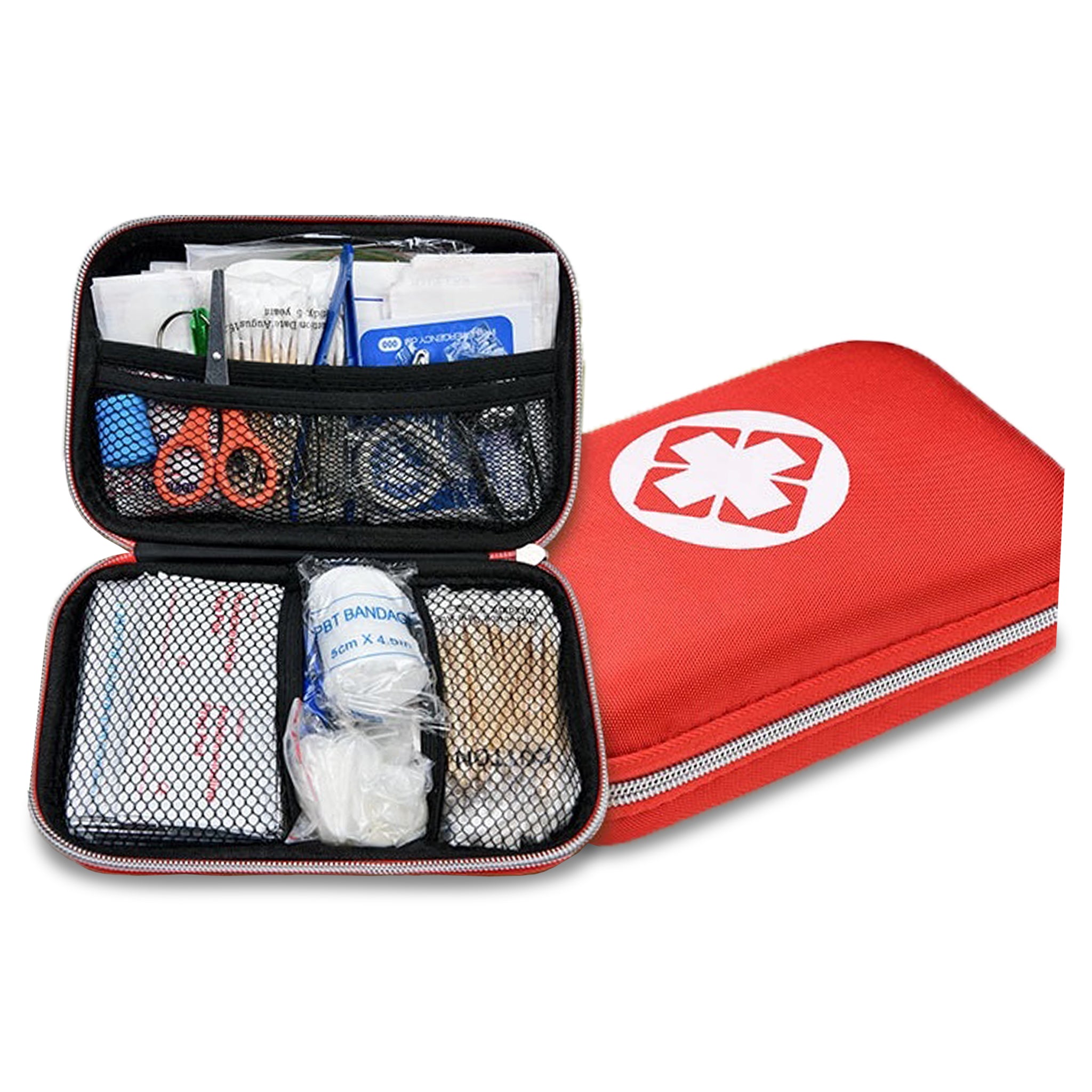 PUMICE - Emergency Survival Kit - Compass Nature, first aid kit, fishing gear, shelter. bug out bag, emergency kit for hiking, camping, outdoor survival. prepare yourself for emergency.