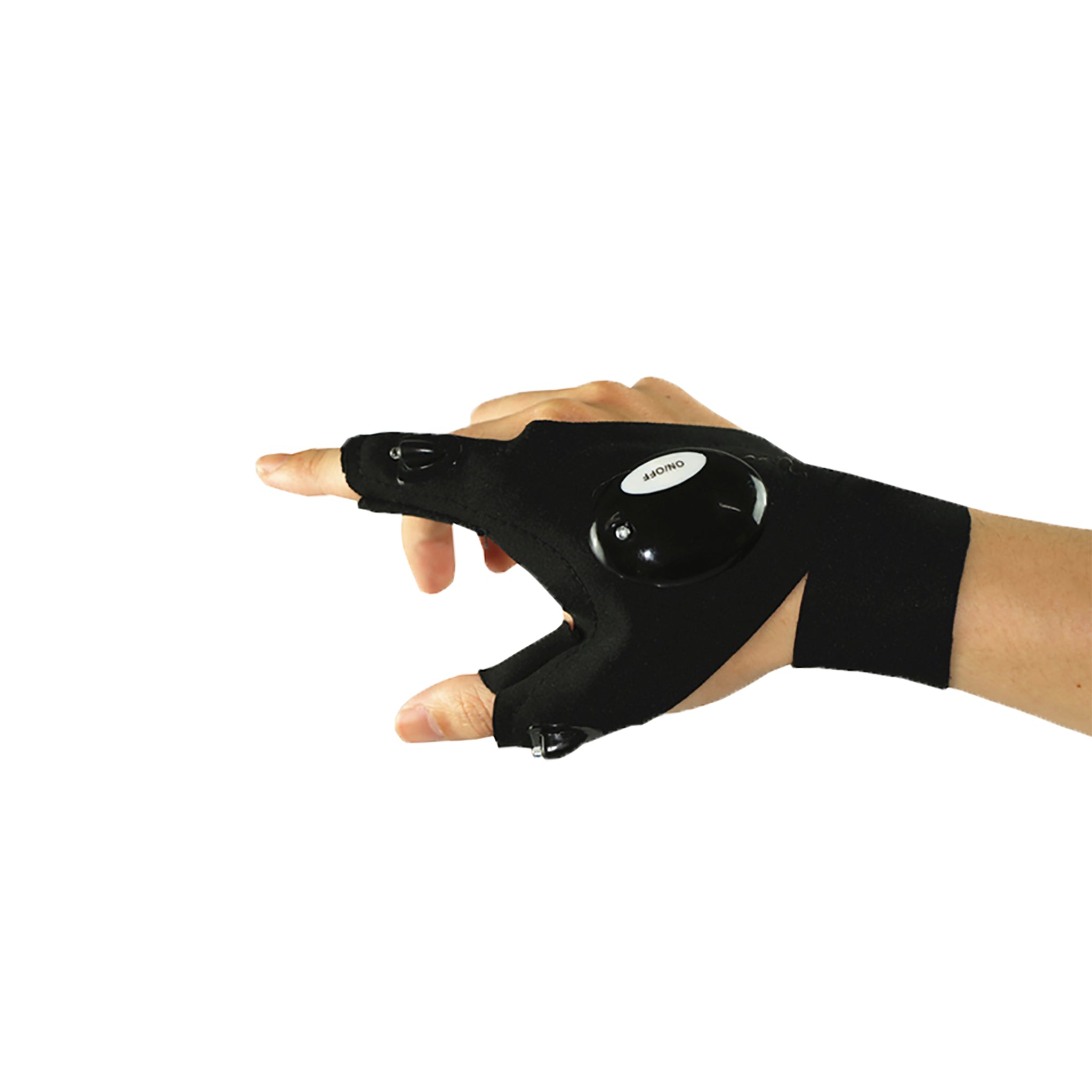 Callicarpa - Fingerless LED Glove | LED Light Gloves | flashlight gloves